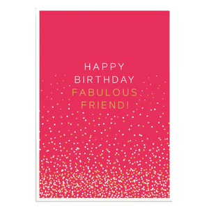Happy Birthday Fabulous Friend Card II