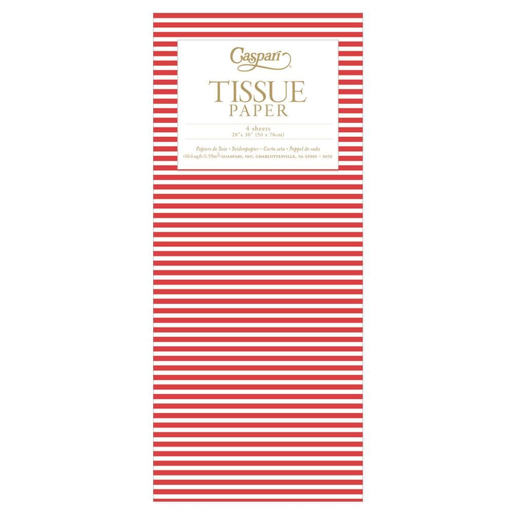 Mini Red Stripe Tissue Paper
