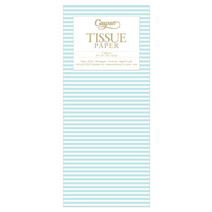 Mini Stripe in Robin's Egg Tissue Paper - 4 Sheets