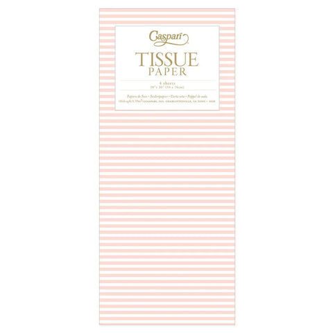 Mini Blush Stripe Tissue Paper - 4 Sheets